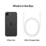 Apple iPhone 16e 128GB Sort Fabriksny