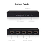 Club 3D CSV-1380 HDMI 2.0 Splitter 4 porte