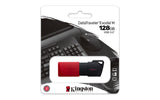 Kingston DataTraveler Exodia M 128GB USB 3.2 Gen 1 USB stick Sort Rød