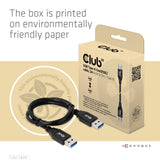 Club 3D USB-kabel 0.5m Sort