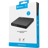 Sandberg USB Mini DVD Burner DVD-brænder Ekstern Fabriksny