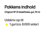 HP 31 Gul 8000 sider Blækrefill 1VU28AE