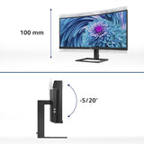 Philips E-line 346E2CUAE 34 VA 3440 x 1440 (UltraWide) HDMI DisplayPort USB-C 100Hz