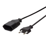LogiLink Europlug (strøm CEE 7/16) (female) - Europlug (strøm CEE 7/16) (male) Sort 1m Forlængerkabel til strøm