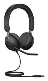 Jabra Evolve2 40 SE MS Stereo Kablet Høretelefoner Sort