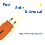Club 3D CAC-3023 30Watt Strømforsyningsadapter Orange 2 stk.