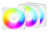 Arctic P12 Pro Reverse A-RGB (White) - 3 Pack - Kabinet køler - 120mm - Hvid med RGB