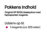 HP 933XL Magenta 825 sider Blæk CN055AE