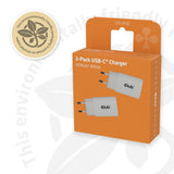 Club 3D CAC-3020 30Watt Strømforsyningsadapter Hvid 2 stk.