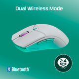 HyperX Pulsefire Haste 2 Optisk Trådløs Hvid