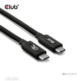 Club3D CAC-1570 USB4 USB-C til USB-C 1,2m 240W 8K240Hz Sort
