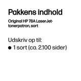 HP 78A Sort 2100 sider Toner CE278A