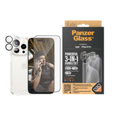 PanzerGlass Skærm/objektiv/rygbeskyttersæt Sort Transparent Apple iPhone 15 Pro Fabriksny