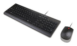 Lenovo Essential Wired Combo Sæt med mus og tastatur Kablet Nordisk