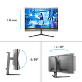 Philips Evnia 5000 27M2C5200W 27 Fast VA 1920 x 1080 (Full HD) HDMI DisplayPort 280Hz