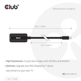 Club 3D CAC-1188 Videoadapterkabel 9cm Sort