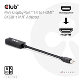 Club 3D CAC-1188 Videoadapterkabel 9cm Sort