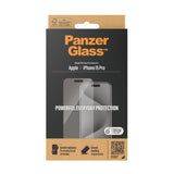 PanzerGlass Screen Protector Apple iPhone 15 Pro | Classic Fit Fabriksny