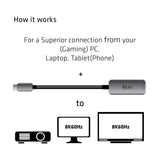 Club 3D CAC-1567 USB-C til DisplayPort 1.4 Adapter