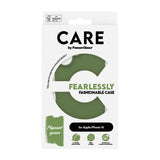 PanzerGlass CARE Fashionable Case til iPhone 16 Grøn Fabriksny
