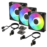 Arctic BioniX P14 A-RGB 3-pack Sort 140 mm
