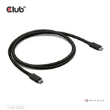 Club 3D CAC-2501 Thunderbolt 5 1m Sort Fabriksny