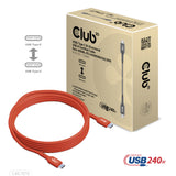 Club 3D CAC-1513 USB-C 240W kabel 3m Orange
