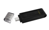Kingston DataTraveler 70 256GB USB-C 3.2 Gen 1 USB stick Sort