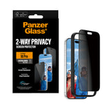 PanzerGlass 2-Way Privacy Skærmbeskytter til iPhone 18 Pro Fabriksny