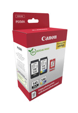 Canon PG-545 / CL-546 Value Pack Sort Farve (cyan, magenta, gul) Blækpatron/papirsæt
