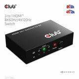 Club3D CSV-1381 HDMI Switch 3 Porte