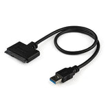 StarTech.com SATA to USB Cable - USB 3.0 to 2.5 SATA III Hard Drive Adapter - External Converter for SSD/HDD Data Transf