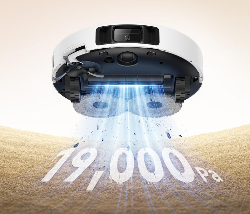 Mova P50 Ultra Robotstøvsuger – 19.000 Pa sugekraft, fleksibel moppe, 75 ℃ moppevask & fuldautomatisk rengøringsstation
