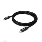 Club 3D CAC-1575 USB4 Gen2x2 USB-C kabel 2m Sort