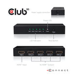 Club 3D CSV-1380 HDMI 2.0 Splitter 4 porte