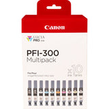 Canon PFI MBK/PBK/CO/GY/R/ /PC/PM 10 Ink Cartridge Multipack Grå Gul Cyan Magenta Rød Fotocyan Fotomagenta Chroma-optimi