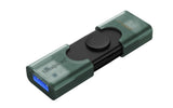 Kingston DataTraveler Duo 256GB USB 3.2 Gen 1 / USB-C USB stick Sort Grøn