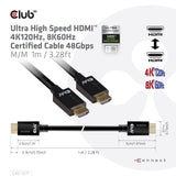 Club 3D CAC-1371 HDMI 2.1 kabel 1 m sort