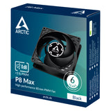 ARCTIC P8 Max Fan 1-pack Sort 80 mm