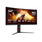 AOC Gaming CU34G4Z 34 Fast VA 3440 x 1440 (UltraWide) HDMI DisplayPort 240Hz