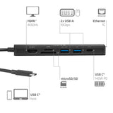 Club 3D CSV-2555 USB-C gen 1 USB Hub Sort