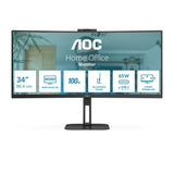AOC Value-line CU34V5C/BK 34 3440 x 1440 (UltraWide) HDMI DisplayPort USB-C 100Hz Dockingskærm