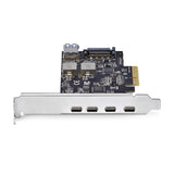 StarTech.com 5-Port USB PCIe Card, USB 3.2 10Gbps, PCI Express Card with 4x USB-C Ports, 1x USB-A Internal Port, USB PCI