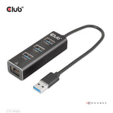 Club 3D CSV-1430A 4-in-1 USB-A Gen 1 Hub Sort