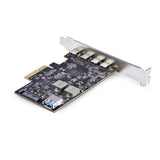 StarTech.com 5-Port USB PCIe Card, USB 3.2 10Gbps, PCI Express Card with 4x USB-C Ports, 1x USB-A Internal Port, USB PCI