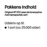 HP 37X Sort 25000 sider Toner CF237X