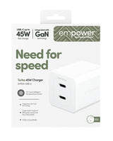empower by PanzerGlass Turbo 45W GaN Adapter 2xUSB-C