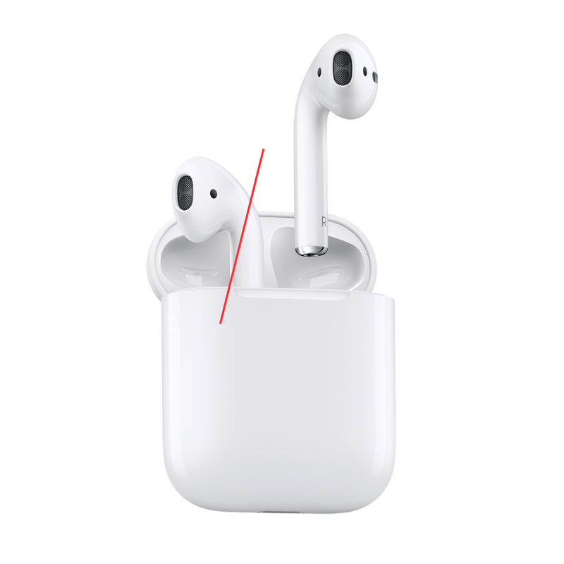 Original Apple AirPods 2. generation – Erstatningsenhed til Venstre Øretelefon (A2031)
