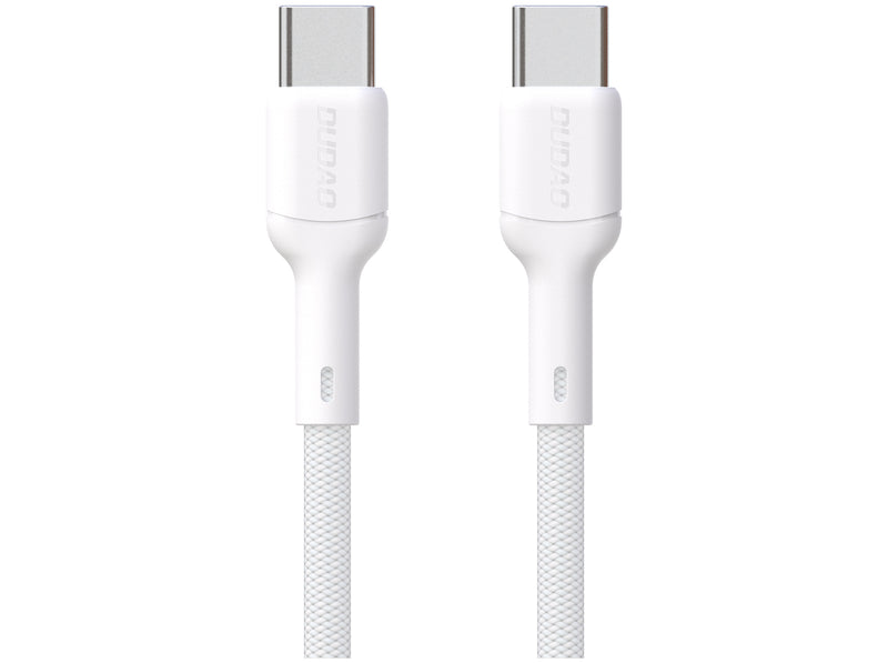 Dudao L9C USB-C til USB-C Kabel 2m – 65W Power Delivery Hurtigopladning – Hvid