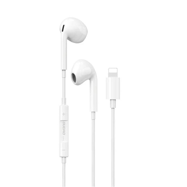 Dudao X14PROL-W1 In-Ear Hovedtelefoner med Lightning Stik - Hvid - Høj Lydkvalitet og Komfort